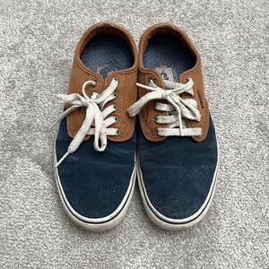 Vans Chima Ferguson Pro Skate Sneakers Shoes Mens 8 Blue Brown Suede Canvas